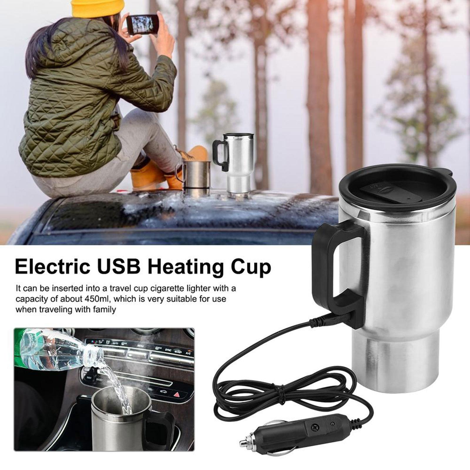 Travel Kettle, 750ml 12v Kettle Portable Electric Car Stainless Steel