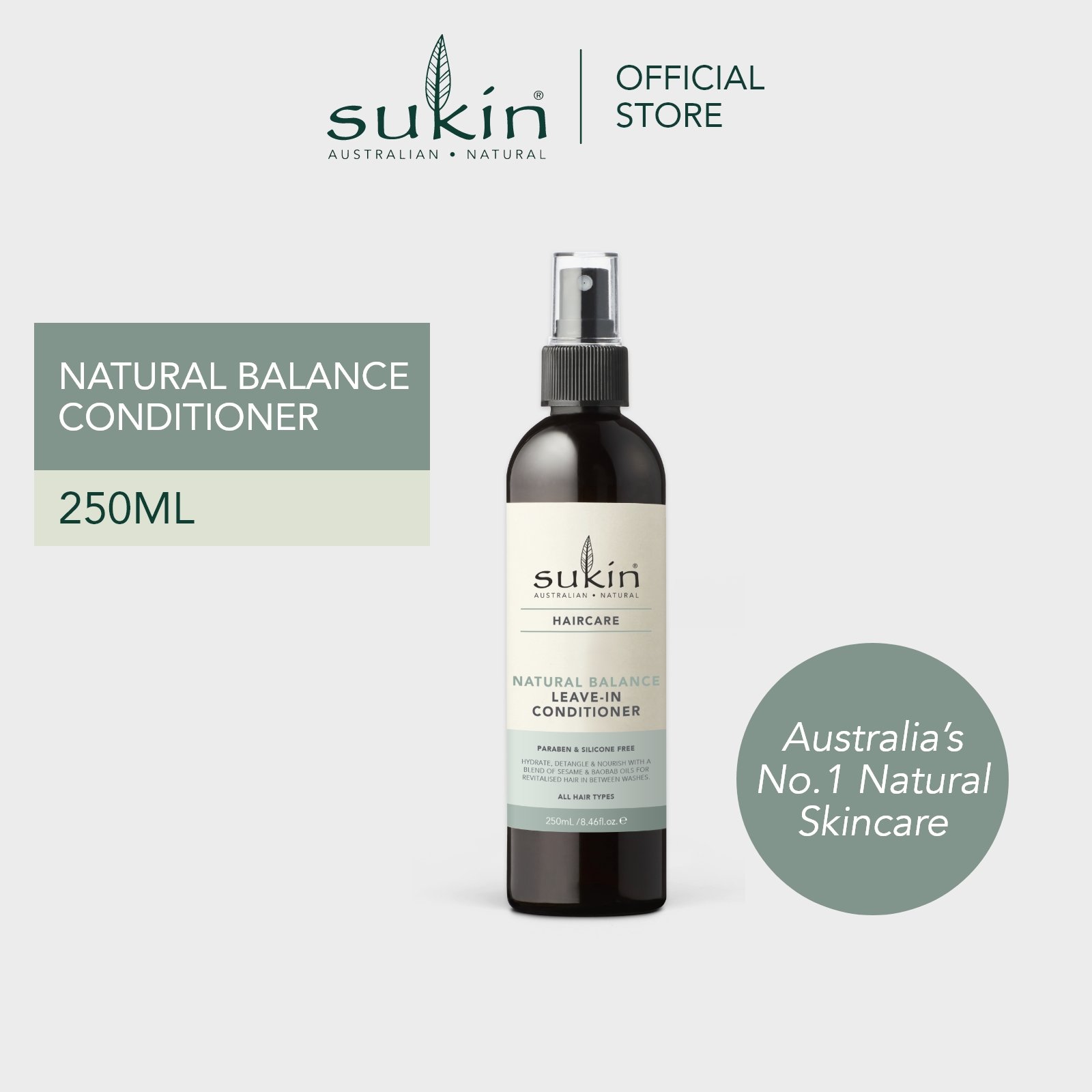 Gambar Sukin Natural Balance Leave In Conditioner (250ml)