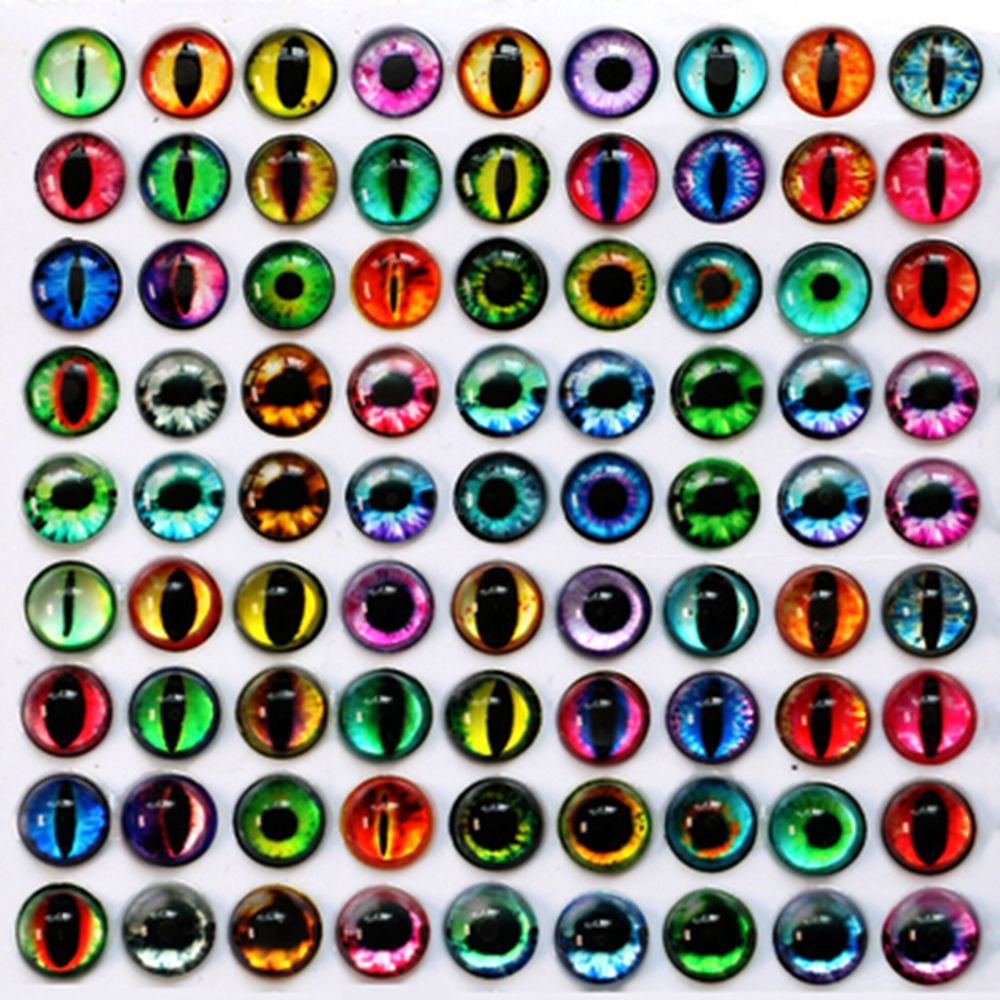 THEISM PERSECUTE64TH2 20pcs New Accessories Animal Funny DIY Crafts Time Gem Glass Dolls Eyes Eyeballs