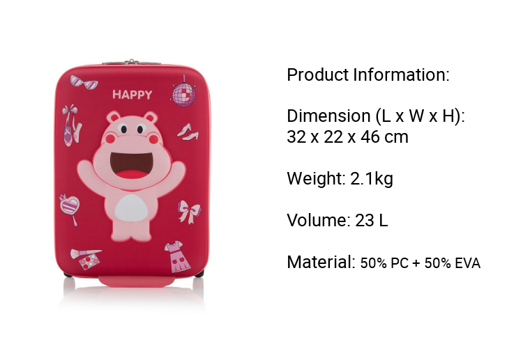 American Tourister Kiztopia Upright 47/17 TSA (Hippo) · v3