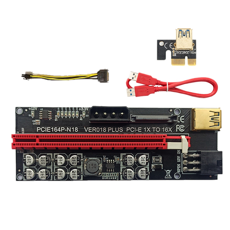 VER018 PLUS Riser Card PCIE 1X to 16X USB3.0 60cm Graphics Card Extension