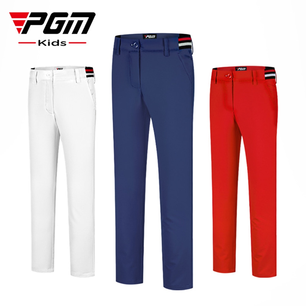 PGM KUZ142 Golf Girl Pants Sweatpants Stretch Belts Windproof Function Polyester Fabric Cotton Blend Sports Trousers S-XL Size