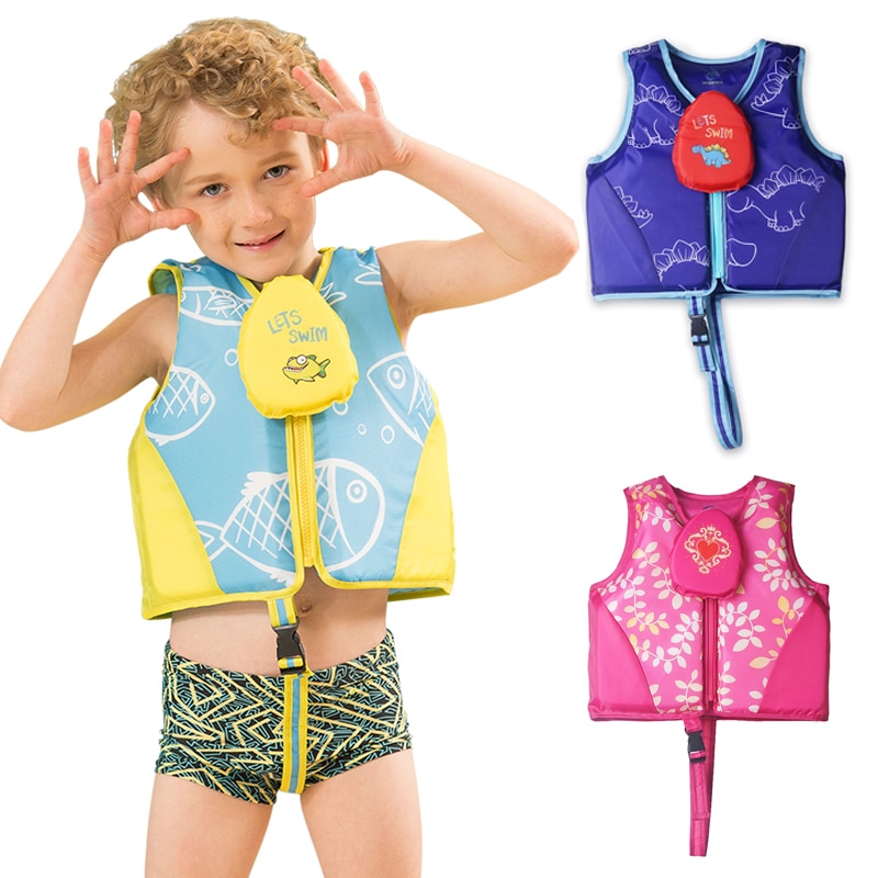 Megartico Child Cartoon Swimming Life Jacket Kids Safety Buckle Design