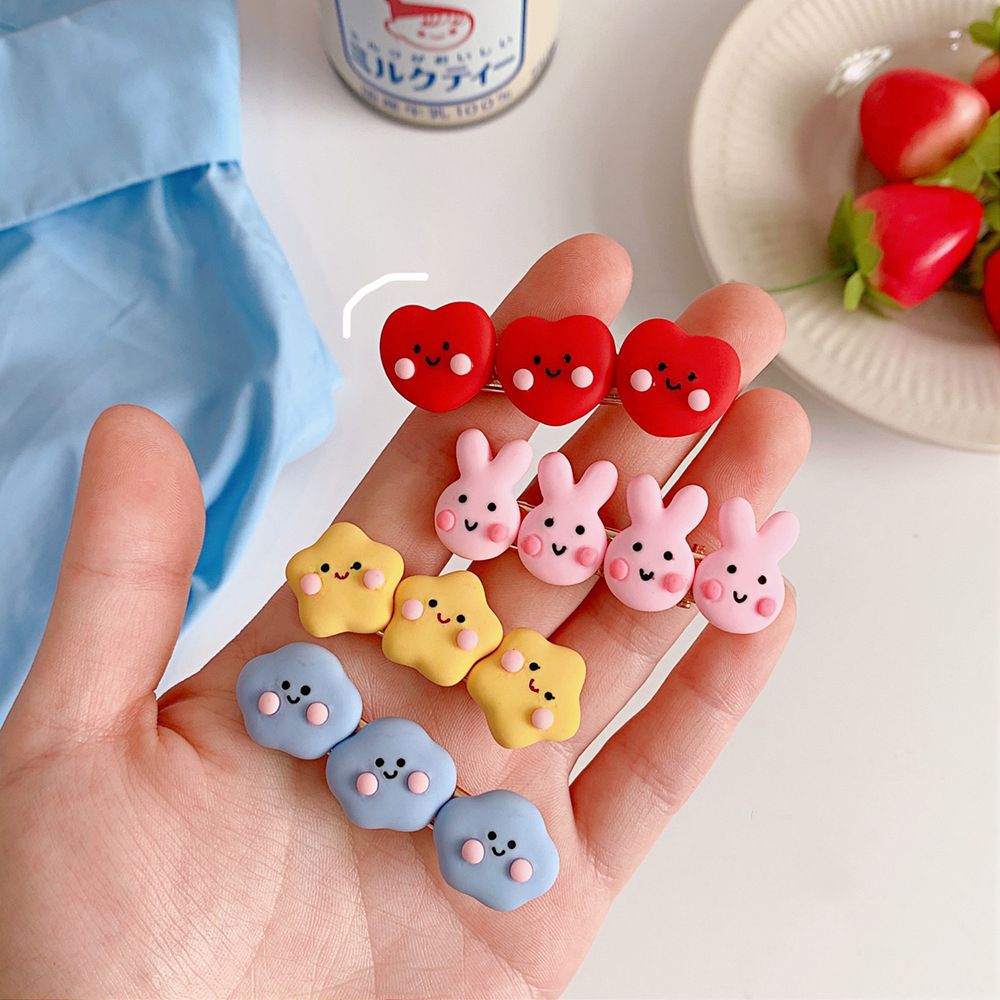 F8C503Y Fashion Women Girls Cloud Star Rabbit Barrettes Hairgrip Hair Clip Cute Hairpin Headdress