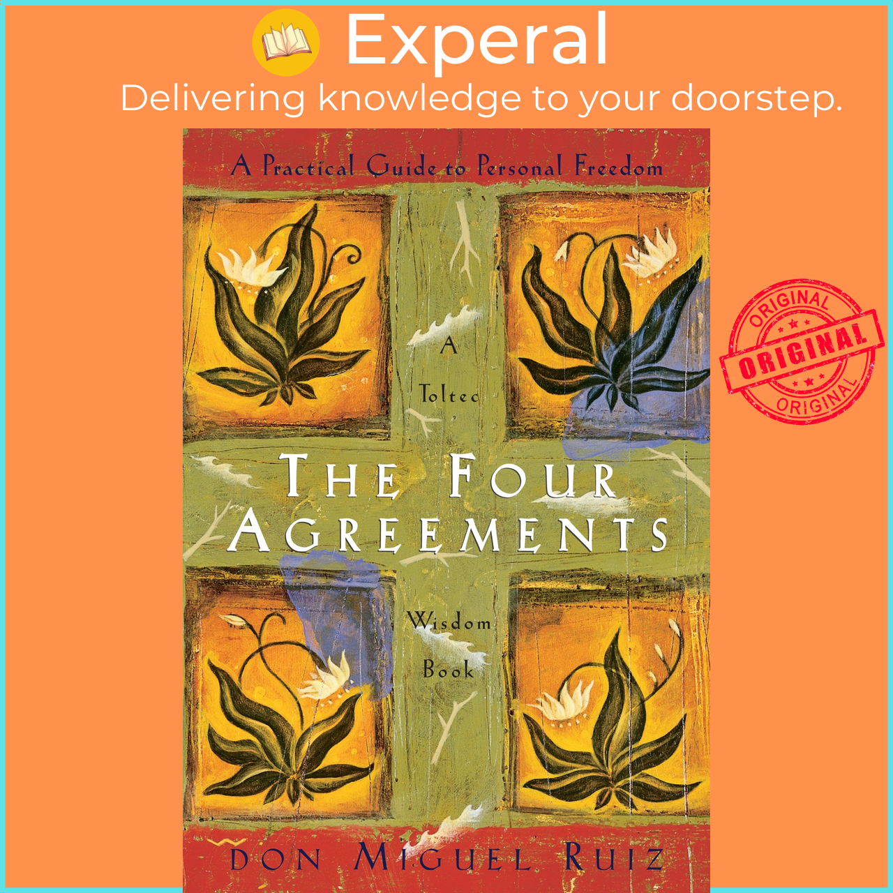 Sách - The Four Agreements : A Practical Guide to Personal Freedom (A Toltec by Don Miguel Ruiz (US edition, paperback)