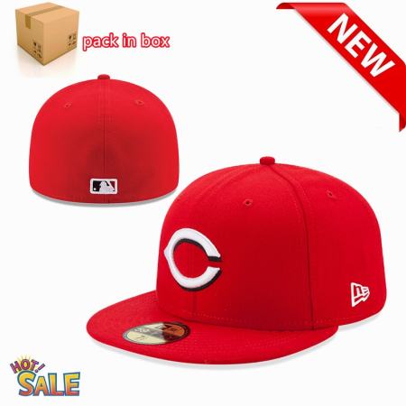 New Era MLB Cincinnati Reds Fitted Hat - High Quality