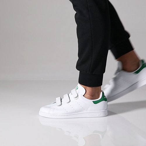 Adidas Stan Smith - Men / Women Shoes (Cloud White/Cloud White/Green) S75187  | Lazada Singapore