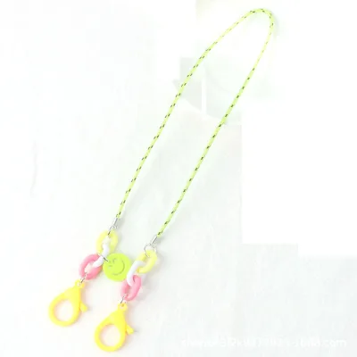 NIQUE Cute Boys Girls Adjustable Smiley Shape Glasses Neck Lanyards Anti-lost Chain Glasses Chain Glasses Rope (2)