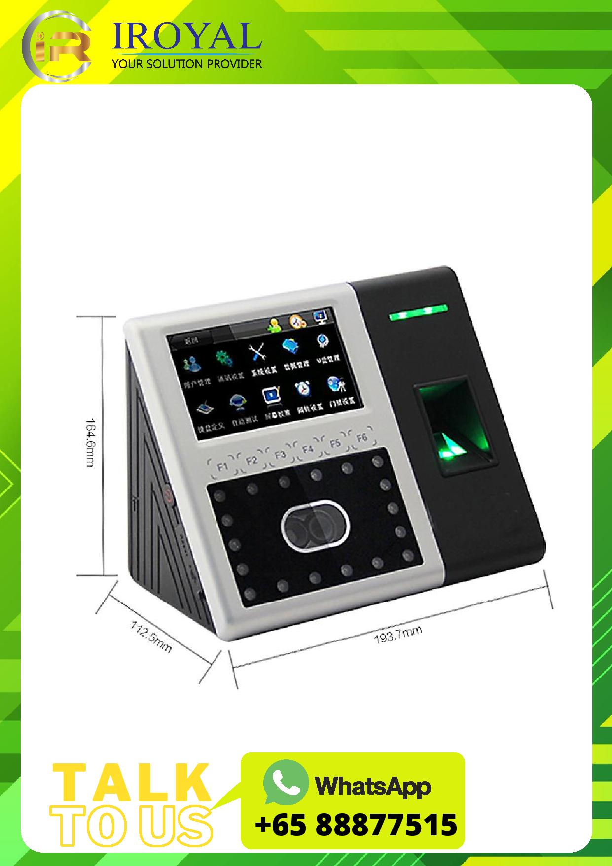 F302 Multi Biometric Identification Face Detection and Time Attendance Access Control Door Access INSTALLATION PACKAGE