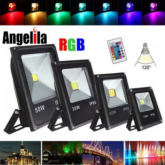 rgb led flood light