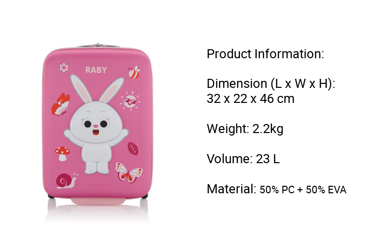 American Tourister Kiztopia Upright 47/17 TSA (conejo)