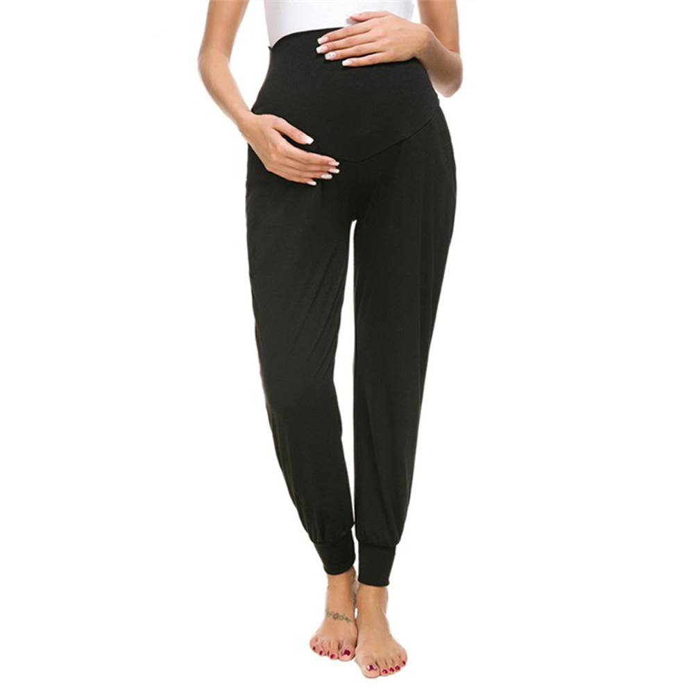 BONVC ผู้หญิงกางเกงเข้ารูปกางเกงตั้งครรภ์หลวมโยคะกางเกงขายาวสบายๆกางเกงฮาร์แลนกางเกงคุณแม่