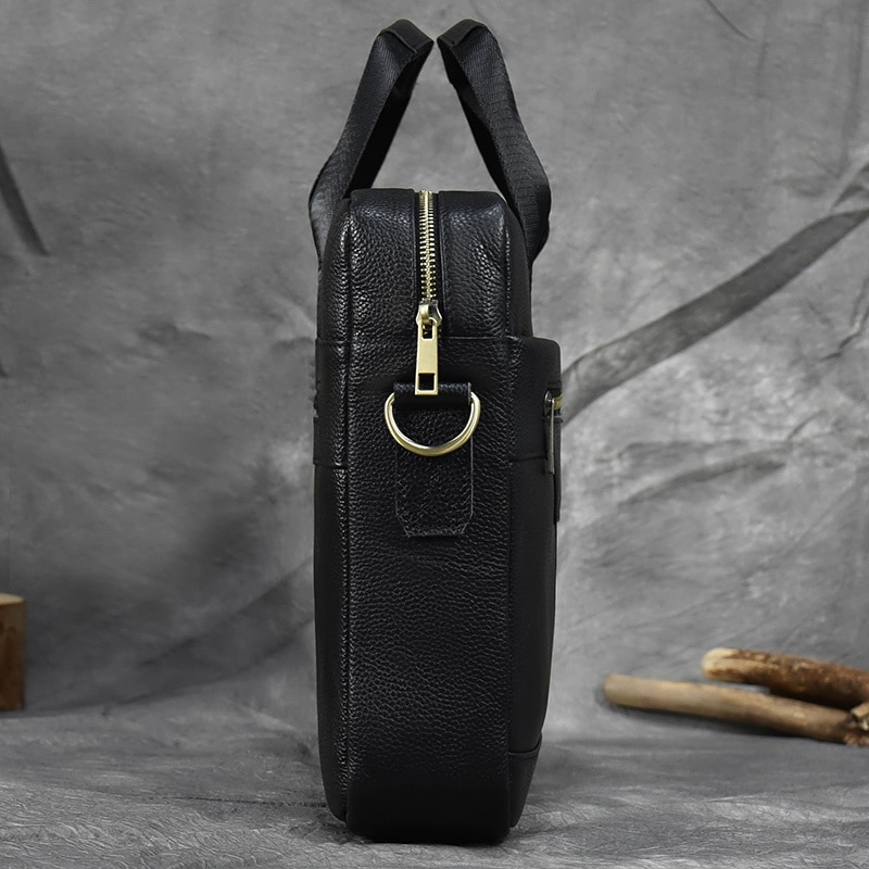 Leather Luxury Briefcases For Men Designer Work Business Tote Bolsas Black  Handbag Shoulder Lawyer Square A4 Side Crossbody Bag - AliExpress