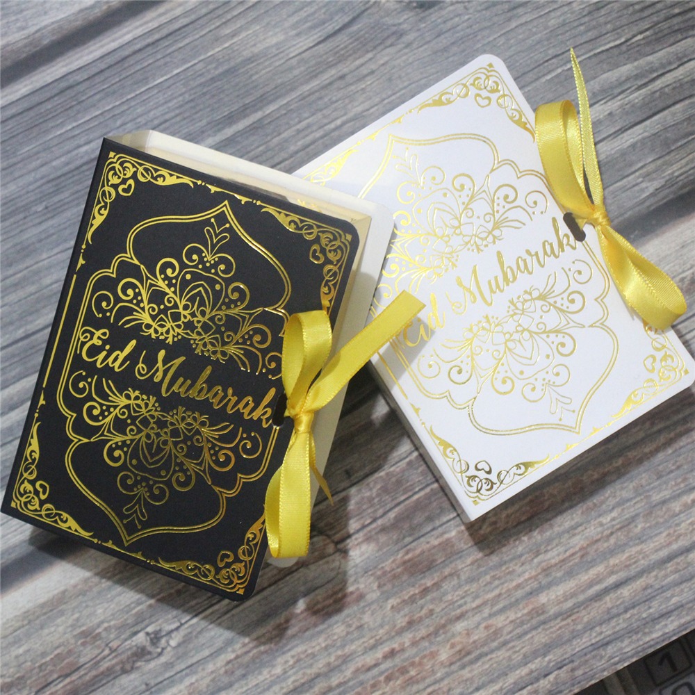 Sfhdf 10 cái hình cuốn sách sô cô la hồi giáo hồi giáo ramadan Hộp quà