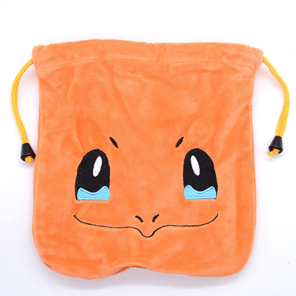 SFEDTGD ของขวัญเด็กน่ารักตัวเลขตุ๊กตาหนานุ่ม Pokemon การ์ตูน Bulbasaur กระเป๋าเก็บของ Drawstring กระเป๋ากระเป๋าใส่เหรียญ Pikachu