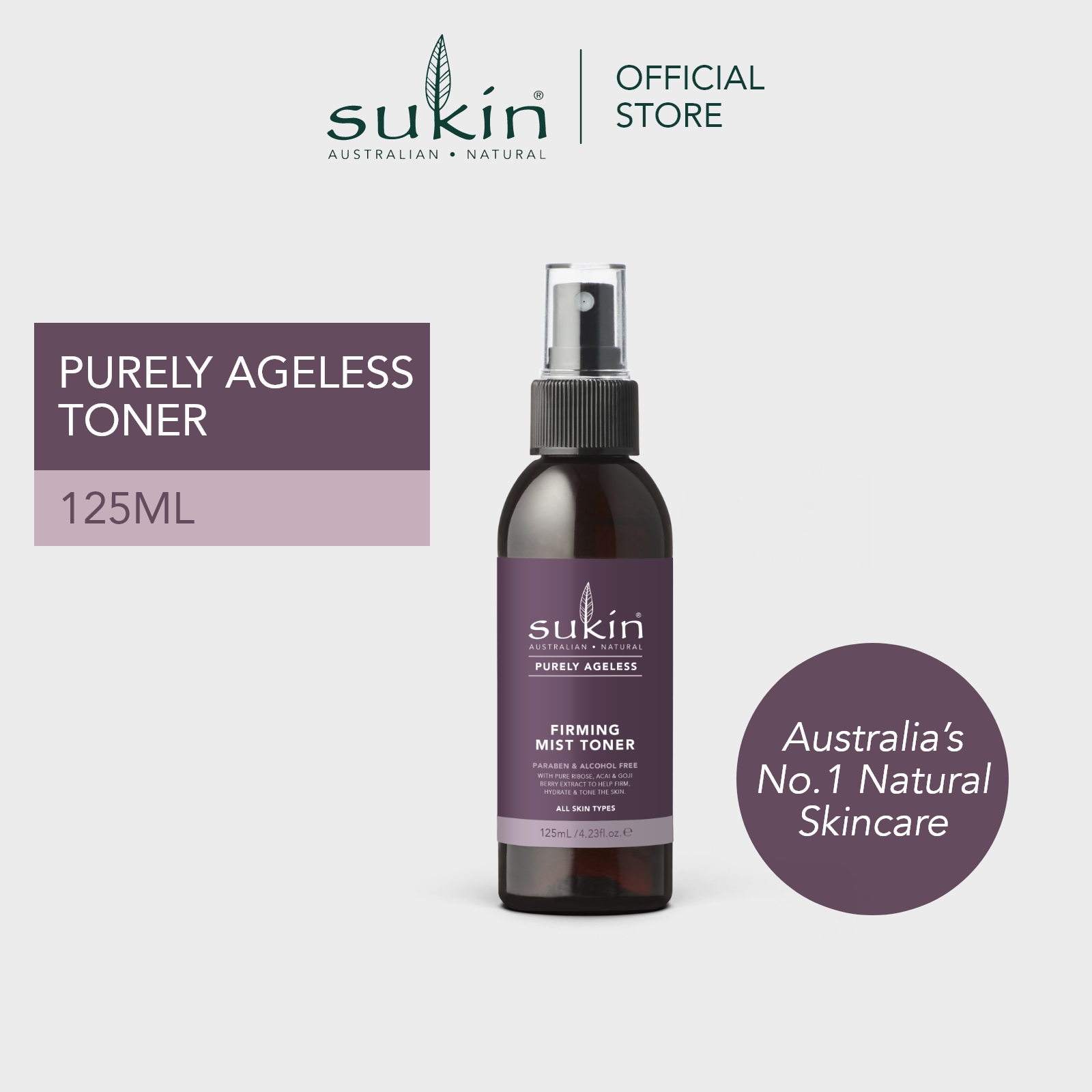 Gambar SUKIN FIRMING MIST TONER  PURELY AGELESS  125ML