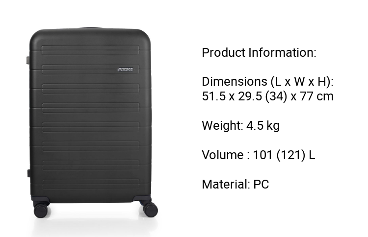 Ensemble de 2 PC American Tourister Novastream B (SP55/77E T SEC ZIP)