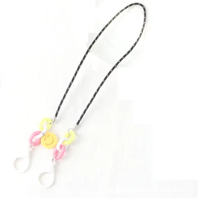 NIQUE Cute Boys Girls Adjustable Smiley Shape Glasses Neck Lanyards Anti-lost Chain Glasses Chain Glasses Rope (6)
