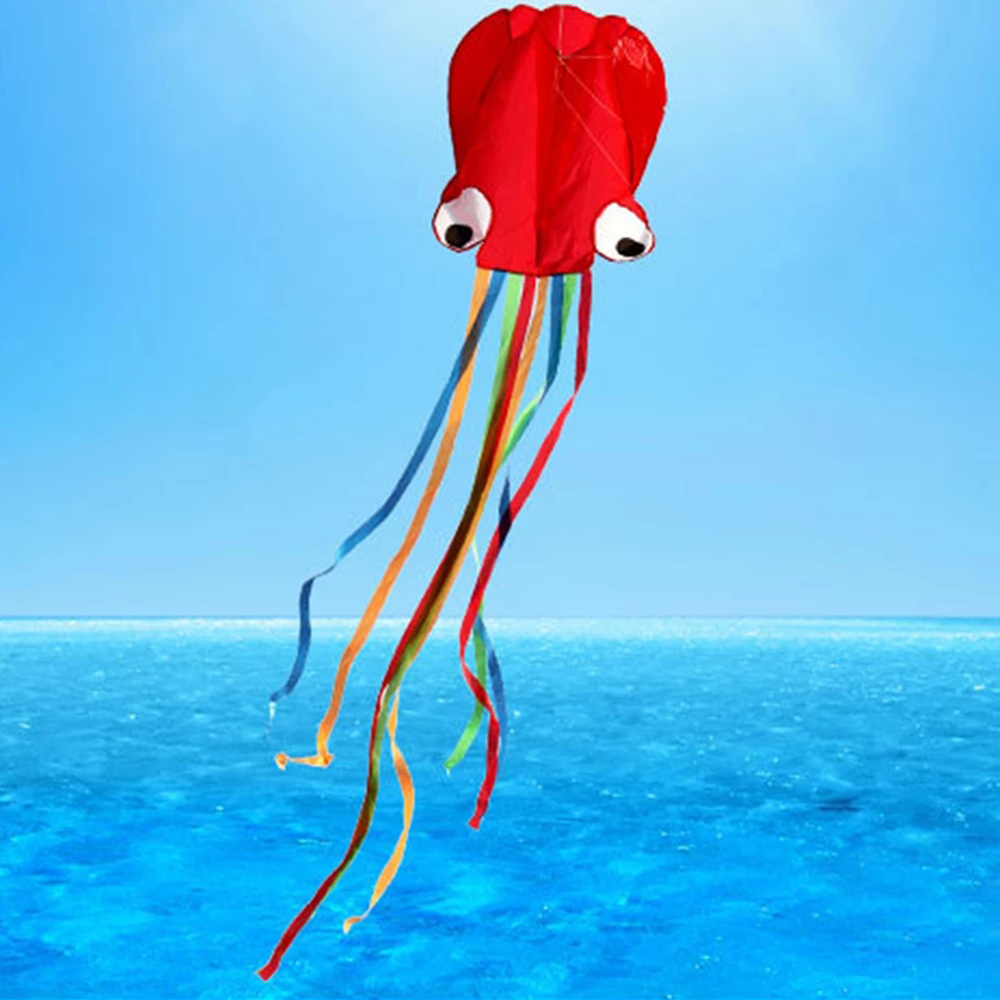 BGGH ความบันเทิงของเล่นกลางแจ้ง Flying String ขนาดใหญ่ Octopus Long Tail Kite ว่าวอ่อนว่าวปลาหมึกว่าวลอยได้3D ว่าวปลาหมึกสัตว์ Kite