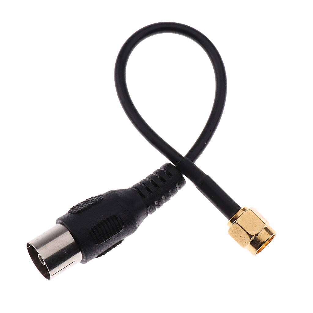 IEC DVB-T TV PAL female to SMA Male Jumper Pigtail Cable RG174