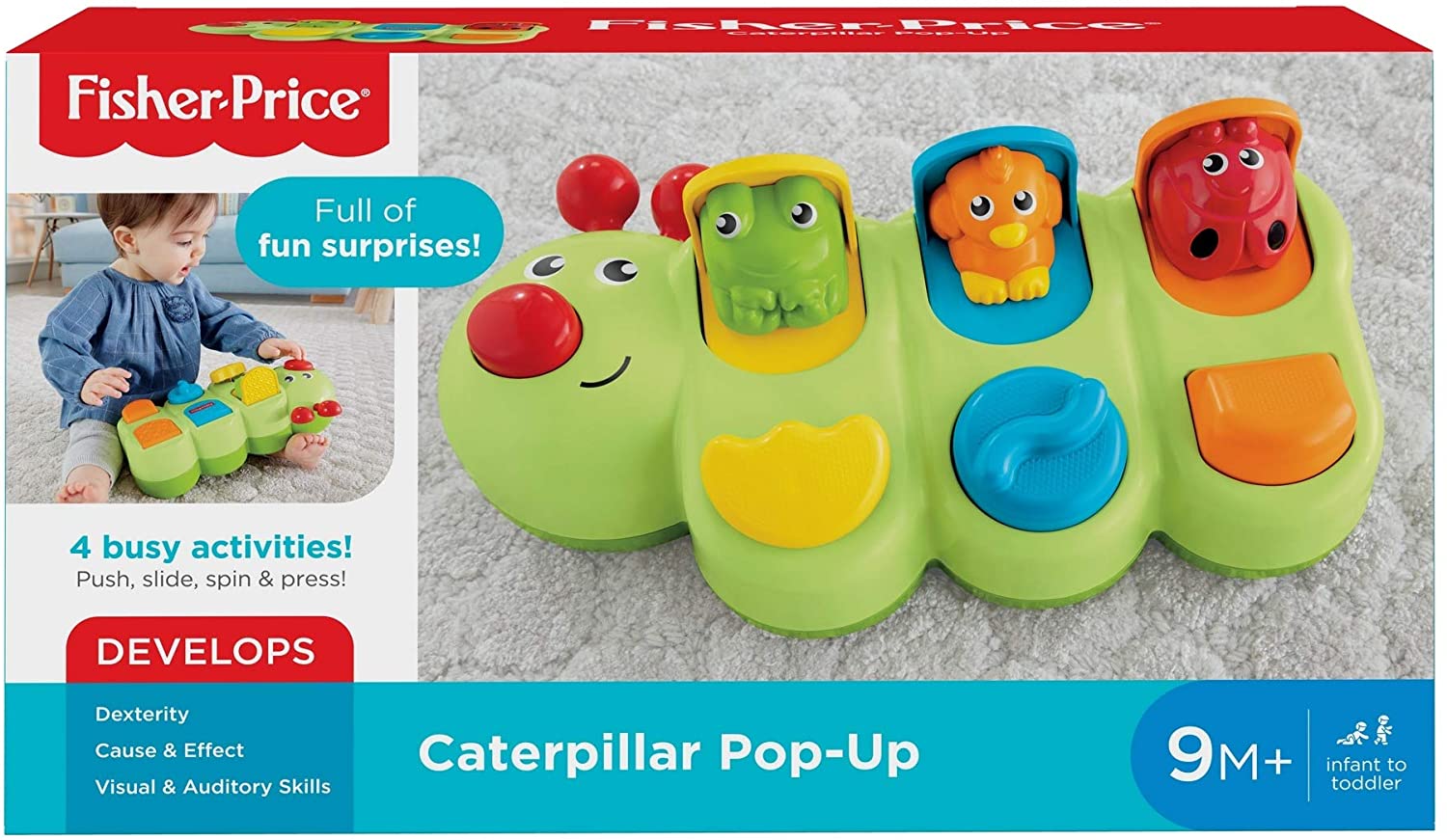 fisher price caterpillar pop up