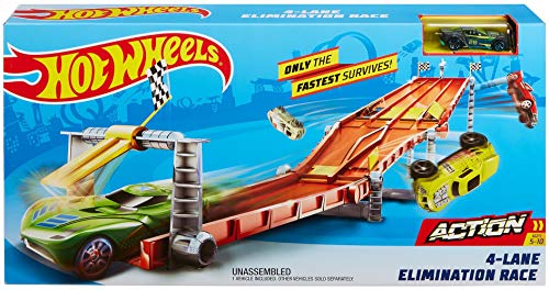 hot wheels four lane raceway