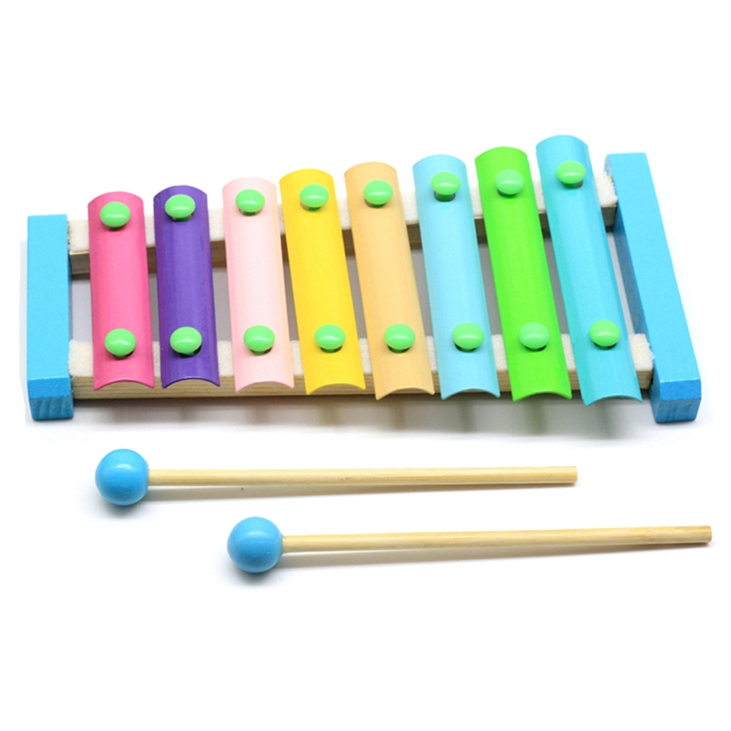 Children S Musical Instrument Hand Knock on the Piano Toy 8 Tone Colorful
