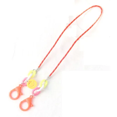 NIQUE Cute Boys Girls Adjustable Smiley Shape Glasses Neck Lanyards Anti-lost Chain Glasses Chain Glasses Rope (14)