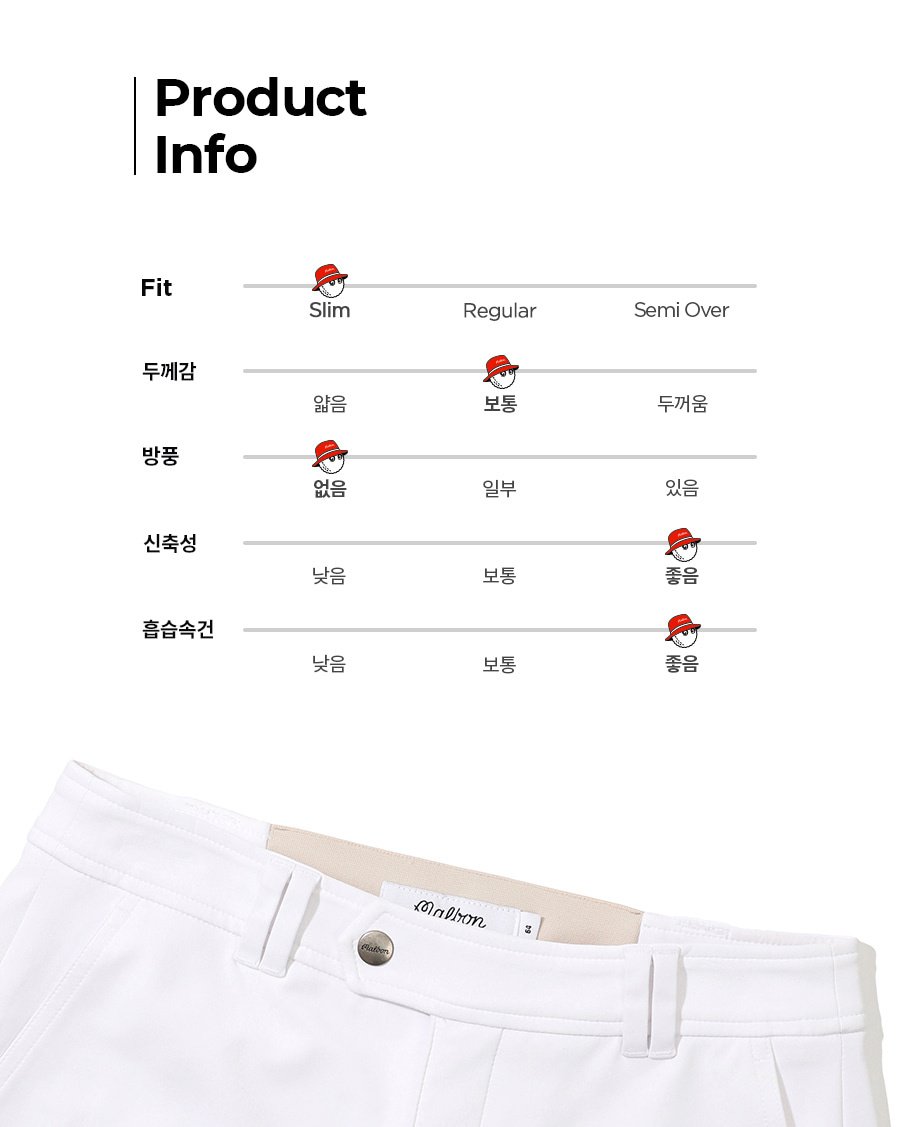 MALBON GOLF Ladies New Trousers Elastic Waist Button Belt Outdoor Sports Slim-Fitting Bell-Bottom Pants · v2