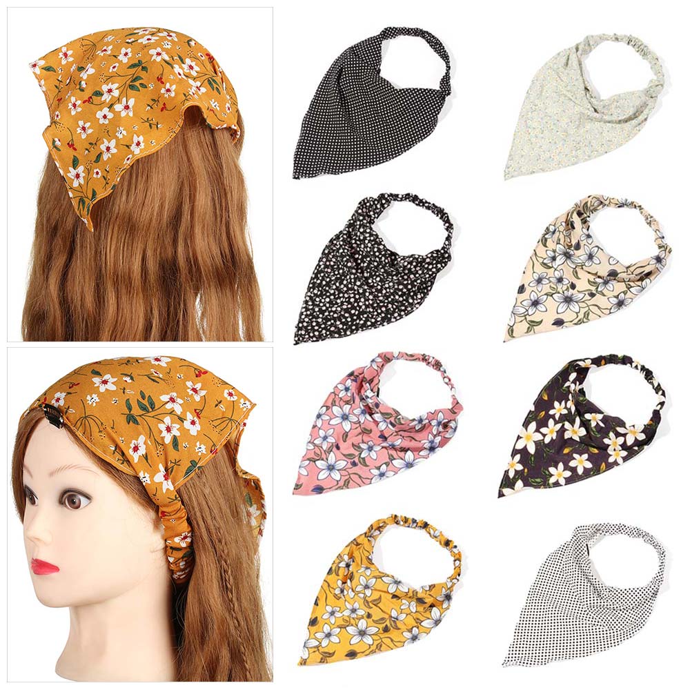 ORANGEJOY Fashion Turban With Clip Elastic Bandana Hair Bands Headwrap Hair Scarf