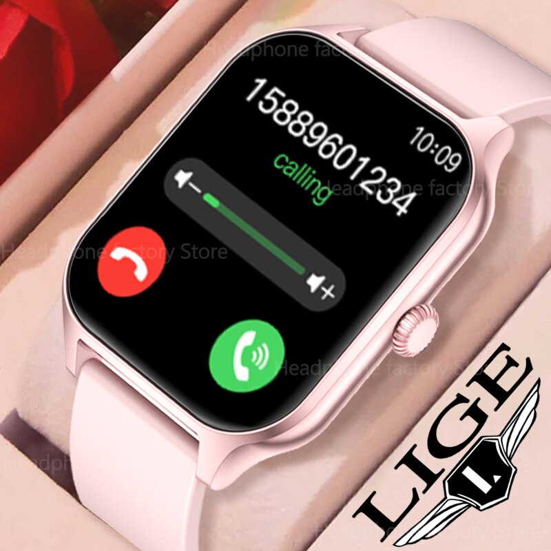 Women Smart Watch Bluetooth Call Connected Phone Music Fitness Sports