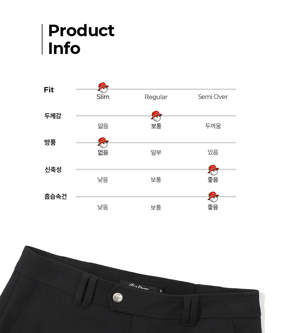 MALBON GOLF Ladies New Trousers Elastic Waist Button Belt Outdoor Sports Slim-Fitting Bell-Bottom Pants · v2