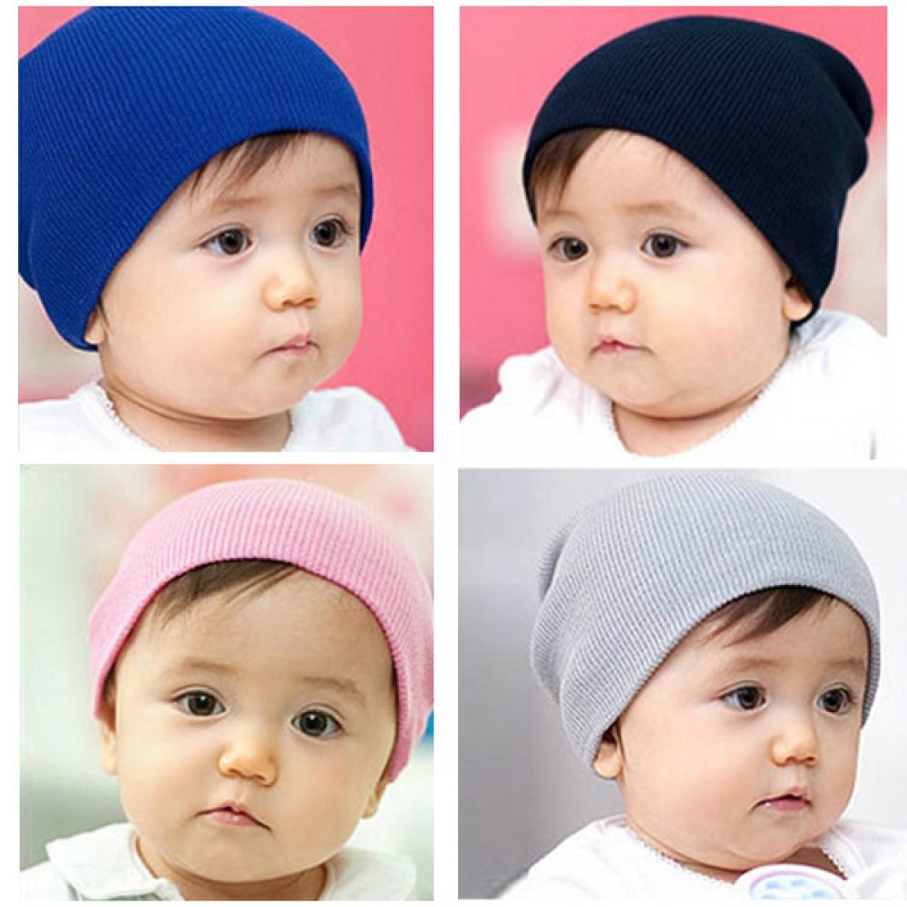 ADG Unisex Boy Soft Girl Cute Baby Hat Winter Warm Knitted Crochet Beanie Cap
