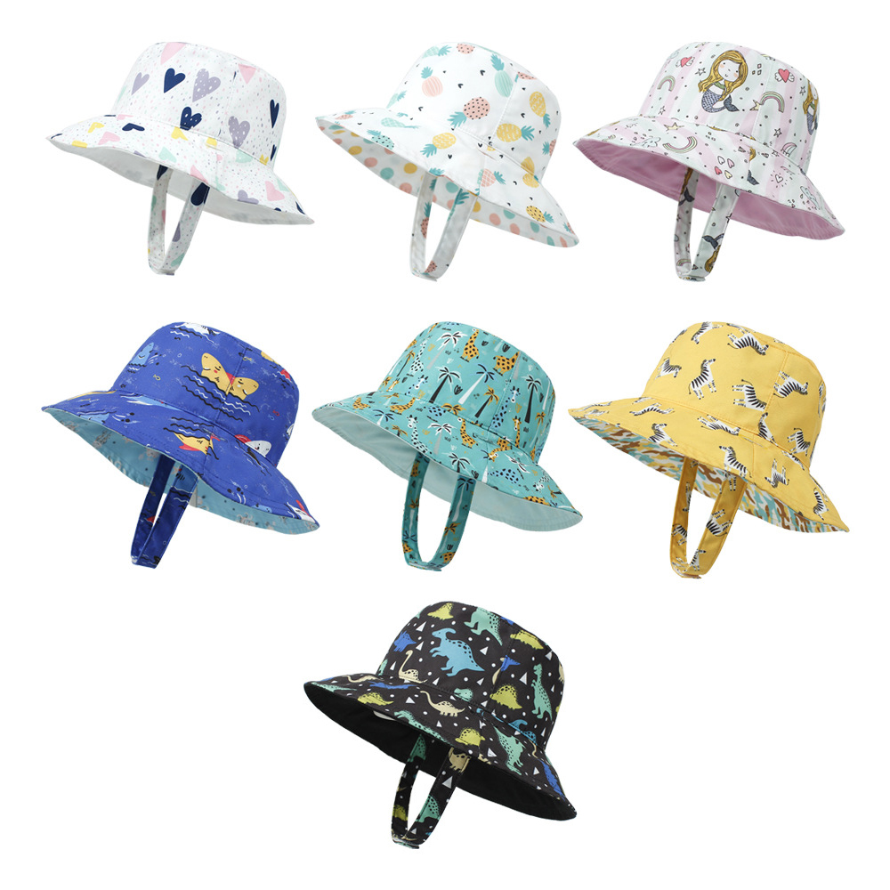 YANYAN เด็กทารกหญิงน่ารักหมวกทารกหมวกชายหาดหมวกแก๊ปสำหรับเด็กเด็กหมวกบังแดด UPF 50 + หมวกทรงบักเก็ตหมวกเด็กผู้ชายหมวกทารก
