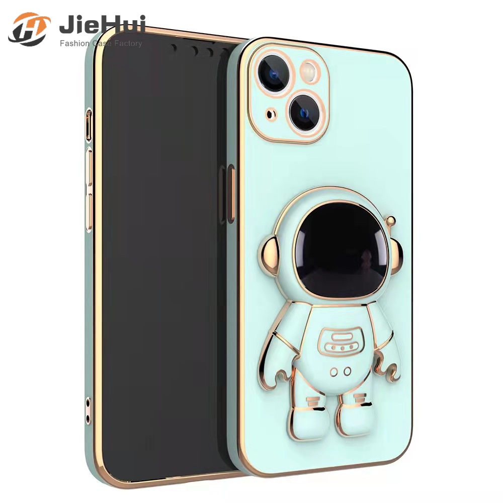 JieHui Phi Hành Gia khung Ins dễ thương phim hoạt hình cho iPhone 14 13 12 11 Pro Max X XS XR 8 7 6 Cộng Với chống-chống va chạm chống mùa thu điện thoại di động trường hợp