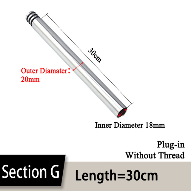 24มม./22มม./20มม.30/40ซม.ทองแดงชุบ/สีดำ Shower ก้านต่อไม่มีด้ายความสูงท่ออาบน้ำยาวท่อต่อ