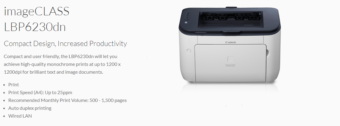 canon 6230dn specification