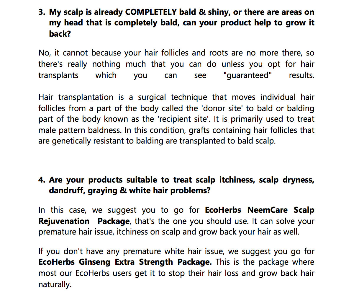 EcoHerbs Neem Care Shampoo Treating Hair Loss, Dry, Rough, Flat, Or Dull Hair (200ml)