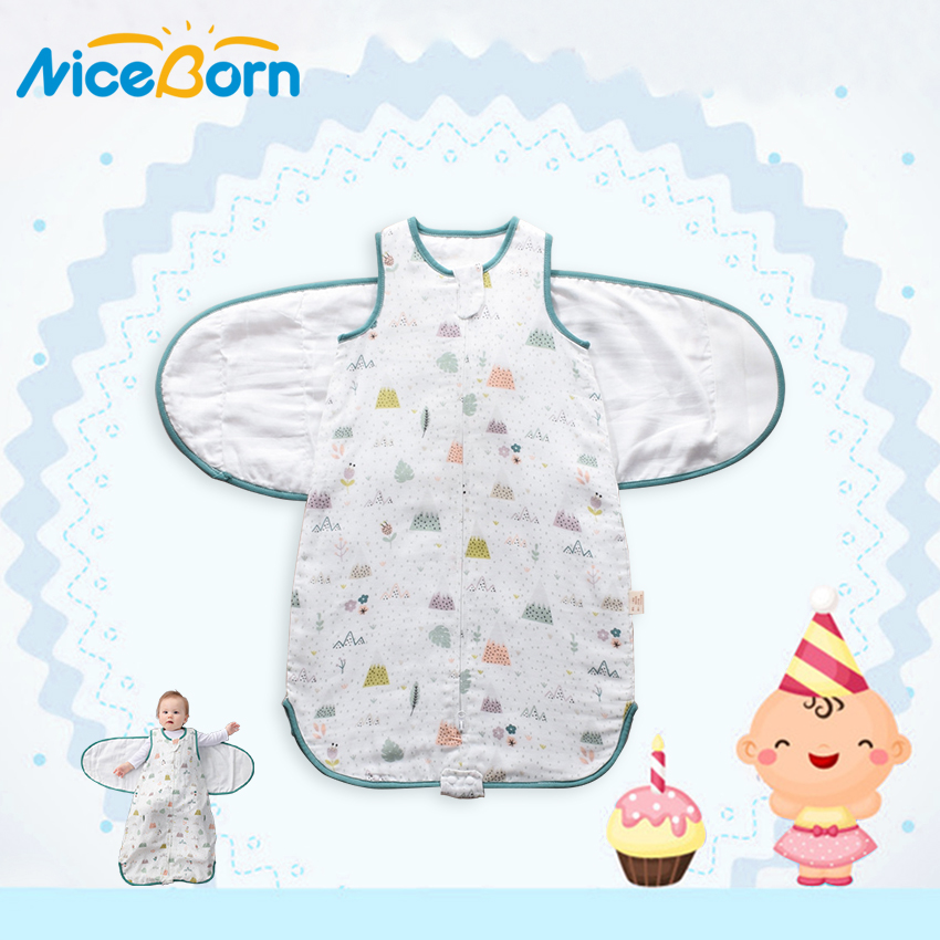 NiceBorn Túi ngủ con nhộng Babyup giúp bé ngủ ngon sâu giấc, chống giật mình - INTL