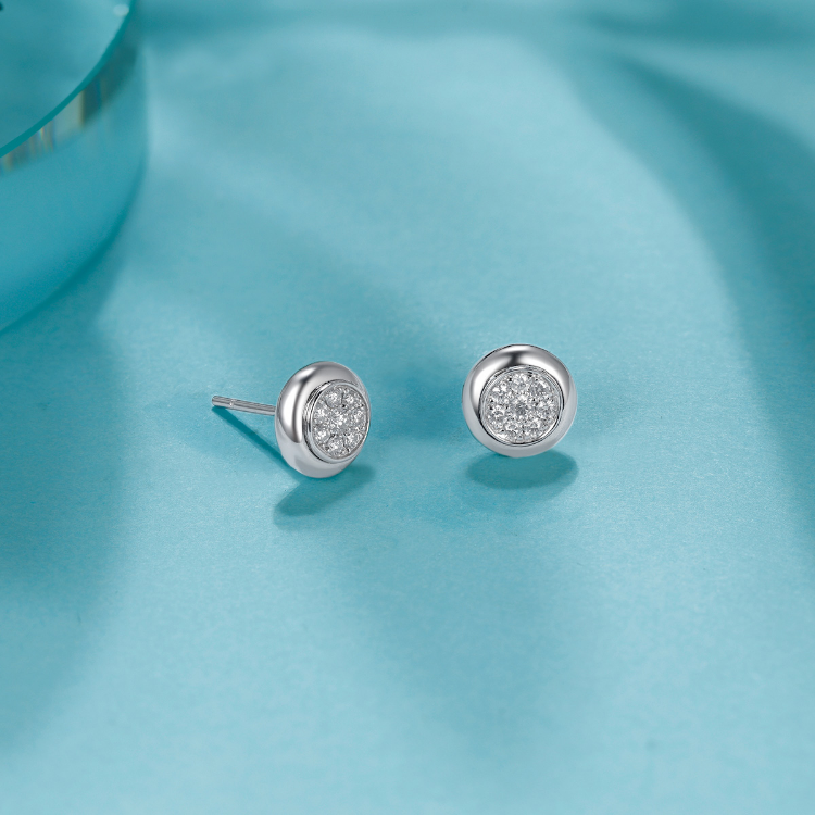 Rio Diamonds Fonial Diamond kolczyk z 18-karatowego białego złota