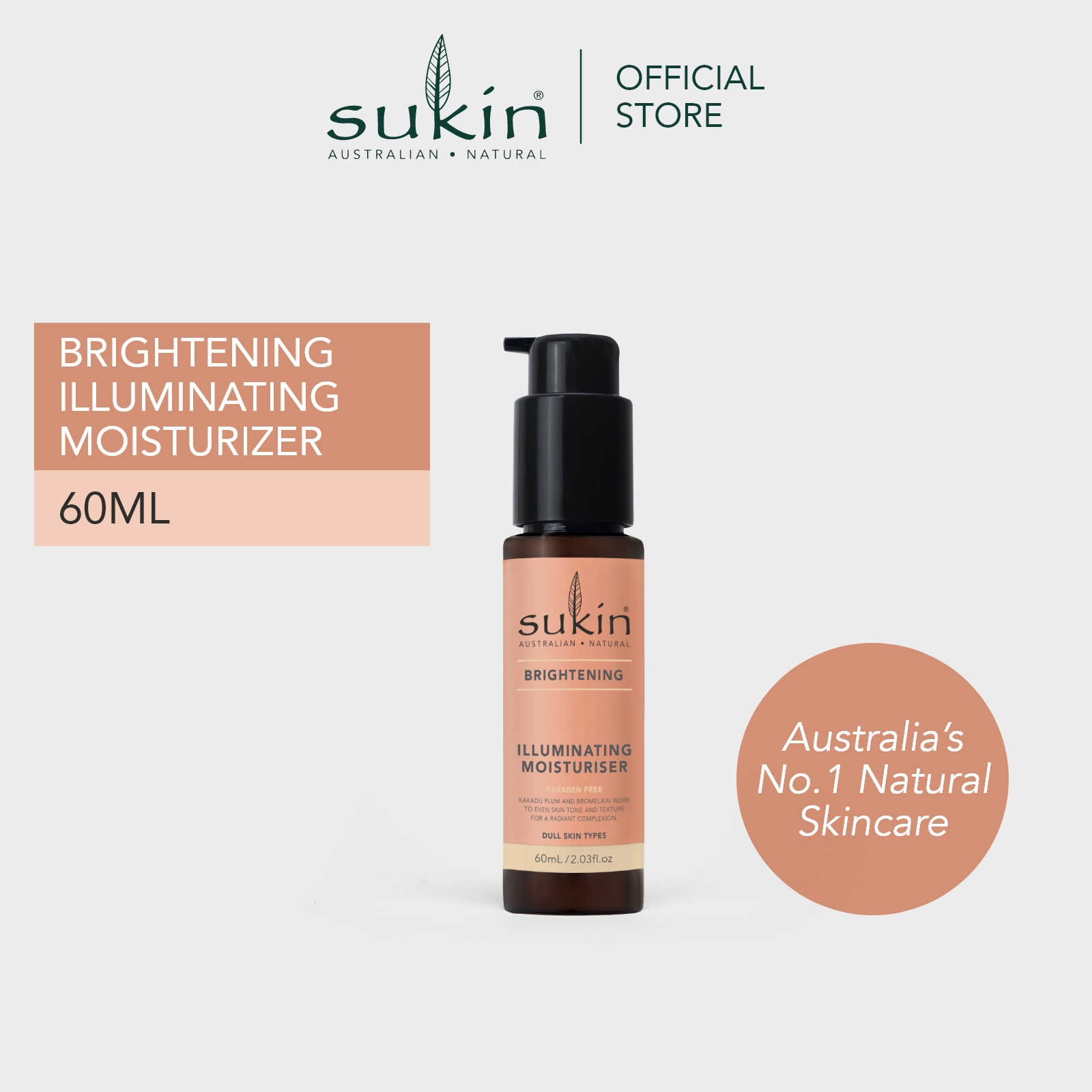 Gambar SUKIN ILLUMINATING MOISTURISER  BRIGHTENING 60ML