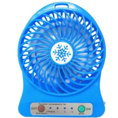 ALLFRUI Silent Outdoor Convenience Rechargeable Activities Mini Desk USB Battery Fan Electric Fan Portable Fan LED Light Air Cooler (2)