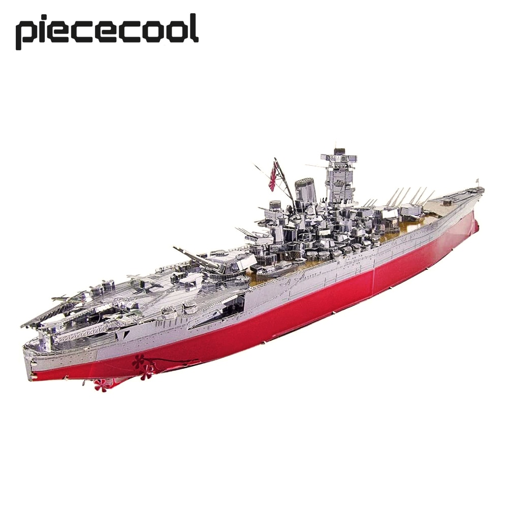 Piececool 3D đồ chơi kim loại chiến hạm Yamato Mô Hình Bộ dụng cụ tự làm