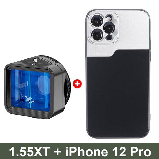 Ulanzi 1.55XT Anamorphic Lens สำหรับ iPhone 12 Mini Pro Max 11 1.55X วิดีโอกว้าง Widescreen Slr ภาพยนตร์ Videomaker ผู้สร้างภาพยนตร์
