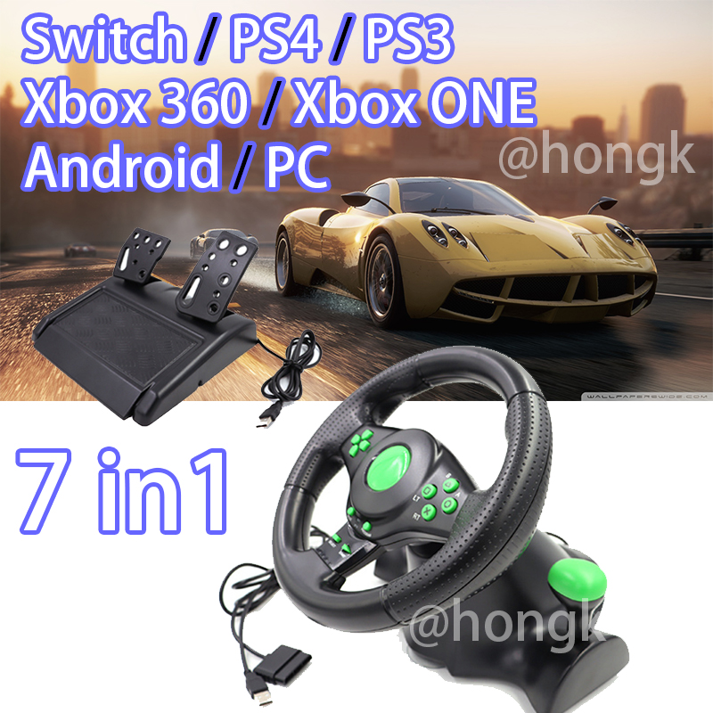 Vô lăng máy chơi game / Vô lăng XBOX360 / PS3 / P2 / PC/ Switch/Xbox ONE/Android 7-in-17 trong 1 / Máy tính USB / Vô lăng PC có rung